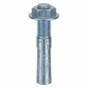 MKT FASTENING 2516000 Wedge Anchor, Grade 5, 1 Inch Anchor Dia., 6 Inch Anchor Length, 10Pk | AD8HKZ 4KHW5