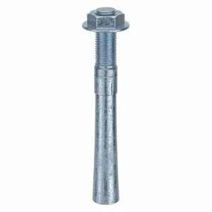 MKT FASTENING 2611412 Wedge Anchor, Zinc Plated, 1-1/4 Inch Anchor Dia., 12 Inch Anchor Length, 4Pk | AB6KLC 21U911