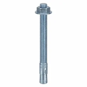 MKT FASTENING 2612512 Wedge Anchor, Zinc Plated, 1/2 Inch Anchor Dia., 5-1/2 Inch Anchor Length, 10Pk | AB6KKC 21U887