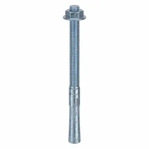 MKT FASTENING 2612700 Wedge Anchor, Zinc Plated, 1/2 Inch Anchor Dia., 7 Inch Anchor Length, 10Pk | AB6KKD 21U888