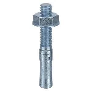 MKT FASTENING 2614134 Wedge Anchor, Zinc Plated, 1/4 Inch Anchor Dia., 1-3/4 Inch Anchor Length, 20Pk | AB6KJR 21U877