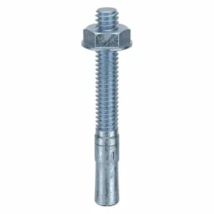 MKT FASTENING 2614214 Wedge Anchor, Zinc Plated, 1/4 Inch Anchor Dia., 2-1/4 Inch Anchor Length, 20Pk | AB6KJT 21U878