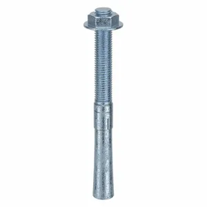 MKT FASTENING 2634812 Wedge Anchor, Zinc Plated, 3/4 Inch Anchor Dia., 8-1/2 Inch Anchor Length, 5Pk | AB6KKR 21U901