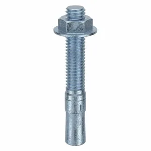 MKT FASTENING 2638234 Wedge Anchor, Zinc Plated, 3/8 Inch Anchor Dia., 2-3/4 Inch Anchor Length, 20Pk | AB6KJV 21U880