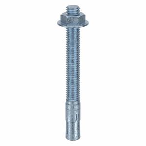 MKT FASTENING 2638334 Wedge Anchor, Zinc Plated, 3/8 Inch Anchor Dia., 3-3/4 Inch Anchor Length, 20Pk | AB6KJX 21U882