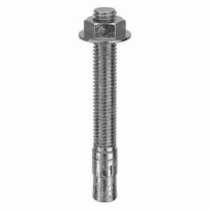 MKT FASTENING 2712414 Wedge Anchor, 303/304 Stainless Steel, 1/2 X 4-1/4 Inch Anchor Size, 10Pk | AB6KMY 21U953