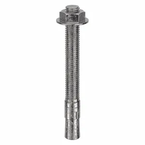 MKT FASTENING 2758600 Wedge Anchor, 303/304 Stainless Steel, 5/8 X 6 Inch Anchor Size, 5Pk | AB6KNE 21U959