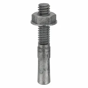 MKT FASTENING 2814134 Wedge Anchor, Galvanised Steel, 1/4 X 1-3/4 Inch Anchor Size, 20Pk | AB6KNY 21U976