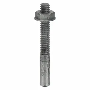 MKT FASTENING 2814214 Wedge Anchor, Galvanised Steel, 1/4 X 2-1/4 Inch Anchor Size, 20Pk | AB6KNZ 21U977