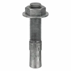 MKT FASTENING 2834414 Wedge Anchor, Galvanised Steel, 3/4 X 4-1/4 Inch Anchor Size, 5Pk | AB6KPU 21U995