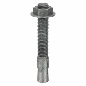 MKT FASTENING 2834512 Wedge Anchor, Galvanised Steel, 3/4 X 5-1/2 Inch Anchor Size, 5Pk | AB6KPW 21U997