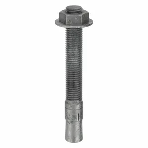 MKT FASTENING 2834614 Wedge Anchor, Galvanised Steel, 3/4 X 6-1/4 Inch Anchor Size, 5Pk | AB6KPX 21U998