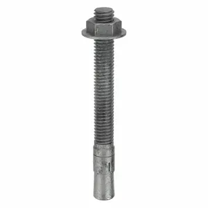 MKT FASTENING 2838334 Wedge Anchor, Galvanised Steel, 3/8 X 3-3/4 Inch Anchor Size, 20Pk | AB6KPE 21U982