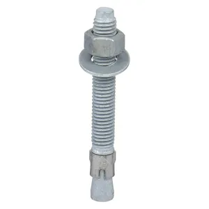 MKT FASTENING 2858600 Wedge Anchor, Galvanised Steel, 5/8 X 6 Inch Anchor Size, 5Pk | AB6KPQ 21U992