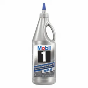 MOBIL 104361 Gear Oil, Synthetic, Sae Grade 75W-90, 1 Qt, Drip Bottle | CT3TGM 4F744