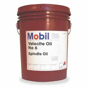 MOBIL 105482 Way Oils, Sae Grade 5W, Iso Grade 10, Spindle Oils, Mineral, 5 Gal Container Size, Pail | CT3TFE 4ZF38