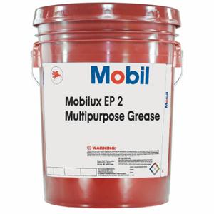 MOBIL 105763 Extremdruckfett, Lithium, Hellbraun, 5 Gallonen, NLGI-Klasse 2, 130 °F max. Betriebstemperatur | CT3THM 5NJT9