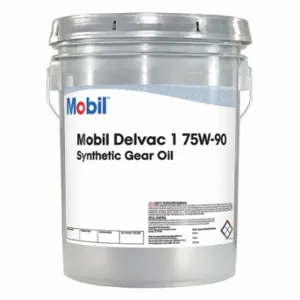 MOBIL 122047 Gear Oil, Synthetic, Sae Grade 75W-90, 5 Gal, Pail | CT3TGN 45MY89