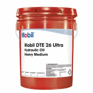 MOBIL 125342 Hydraulic Oil, Mineral, 5 Gal, Pail, Iso Viscosity Grade 68, Dte 26 | CT3THA 56MD28