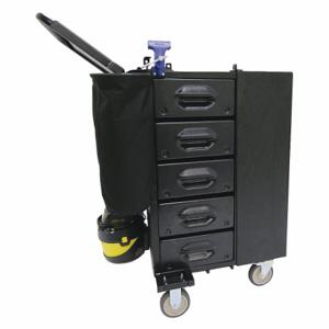 MOBILE SHOP MS-H3O-B Tool Utility Cart, Matte Black, 16 Inch Width, 36 Inch Dp, 39 1/2 Inch Height, No Lid | CT3TFN 53PC95