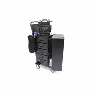MOBILE SHOP MS-H3O-EMTY Tool Utility Cart, Matte Black, 16 Inch Width, 36 Inch Dp, 39 1/2 Inch Height, No Lid | CT3TFM 53PC96