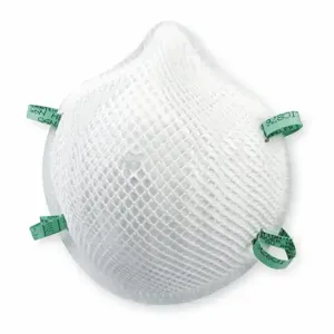 MOLDEX 2207N95 Disposable Respirator, Dual, Non-Adj, Molded Nose Bridge, Comfort, 20 PK | CT3TNL 1DLL7