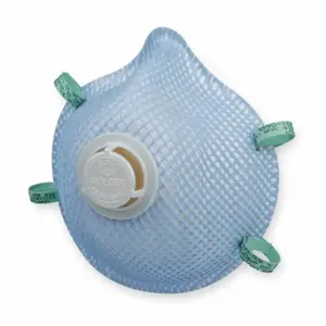 MOLDEX 2307N95 Disposable Respirator, Dual, Non-Adj, Molded Nose Bridge, Comfort, 10 PK | CT3TNA 1DLN1