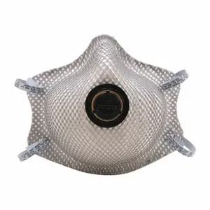 MOLDEX 2400V Disposable Respirator, Dual, Non-Adj, Molded Nose Bridge, Comfort, Gray, M Mask Size, 2 PK | CT3TNR 52ZV47