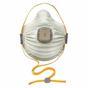 MOLDEX 4700N100 Einweg-Atemschutzmaske, Dual, Adj, geformter Nasensteg, Komfort, Weiß, M-Maskengröße, 5 Stück | CT3TMR 35ZC17