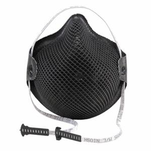 MOLDEX M2600N95 Einweg-Atemschutzmaske, Dual, nicht verstellbar, geformter Nasensteg, Komfort, Schwarz, 15 Stück | CT3TNP 3NME2