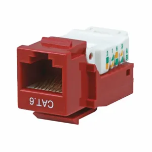 MONOPRICE 1043 Datacom Jack Cat6 Tooless Red | AA6DHM 13U633