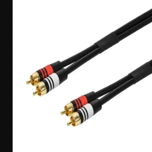 MONOPRICE 2864 Audio/Visual Cable 2 RCA M/M 6 feet | AA6TVT 14X090