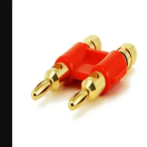 MONOPRICE 2944 Banana Speaker Plugs Dual - Red | AA6JUL 14C218