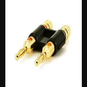 MONOPRICE 2945 Banana Speaker Plugs Dual - Black | AA6JUM 14C219