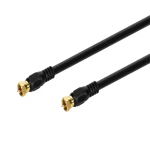 MONOPRICE 3031 Coax Cable Rg-6 F-type Connector Black 6 Feet | AE6FBD 5RGN7