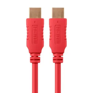 MONOPRICE 4027 HDMI Cable High Speed Red 10ft. 28AWG | AE6EXW 5RFF8