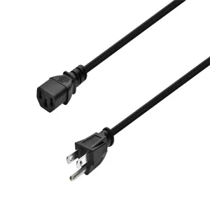 MONOPRICE 5284 Power Cord 13a 3 Feet Black | AE7EMJ 5XFN4