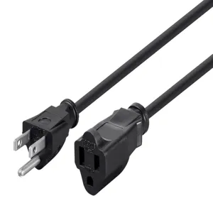 MONOPRICE 5296 Extension Cord 1ft 16/3 13a Sjt Black | AE7EMW 5XFP6