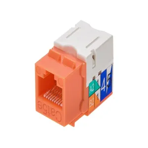 MONOPRICE 5374 Datacom Jack Cat5 Punch Down Orange | AA6DHC 13U624