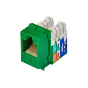 MONOPRICE 5380 Datacom Jack Cat6 Punch Down Green | AA6DHU 13U639