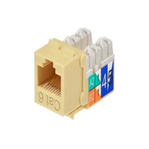 MONOPRICE 5381 Datacom Jack Cat6 Punch Down Beige | AA6DHV 13U640