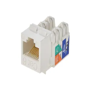 MONOPRICE 5384 Datacom Jack Cat6 Punch Down White | AA6DHY 13U643