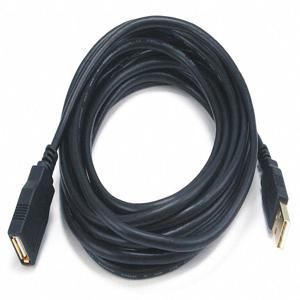 MONOPRICE 5435 Verlängerungs-USB-Kabel, 15 Fuß. Länge, von Mann zu Frau, schwarz | CH6KGB 5XGC0