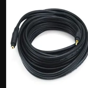 MONOPRICE 5591 Audio/Visual Cable 3.5mm M/F External Cable Black 25 feet | AA6TWN 14X112