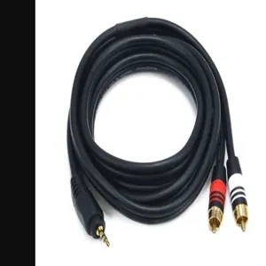 MONOPRICE 5598 Audio/Visual Cable 3.5mm(M)/2 RCA(M) 6 feet | AA6TWX 14X120