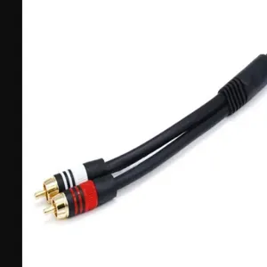 MONOPRICE 5612 Audio/Visual Cable 3.5mm(F)/2 RCA(M) 6 inch | AA6TXE 14X127