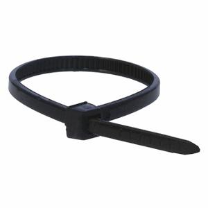 MONOPRICE 5755 Cable Tie, 4 Inch Nominal Length, Black, Miniature, 18 lb Tensile Strength, 100 Pack | CT3UHK 63XV40