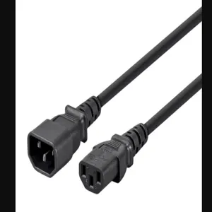 MONOPRICE 6450 Power Cord 15ft 18/3 10a Sjt Black | AE7ENM 5XFT3