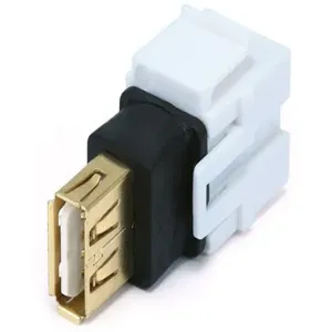 MONOPRICE 6561 Datacom Jack Usb2.0a(f/f) Flush White | AA6DGM 13U609