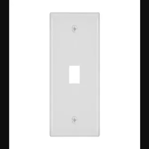 MONOPRICE 6725 Wall Plate Blank Keystone 1 Hole White | AA6NFC 14J390